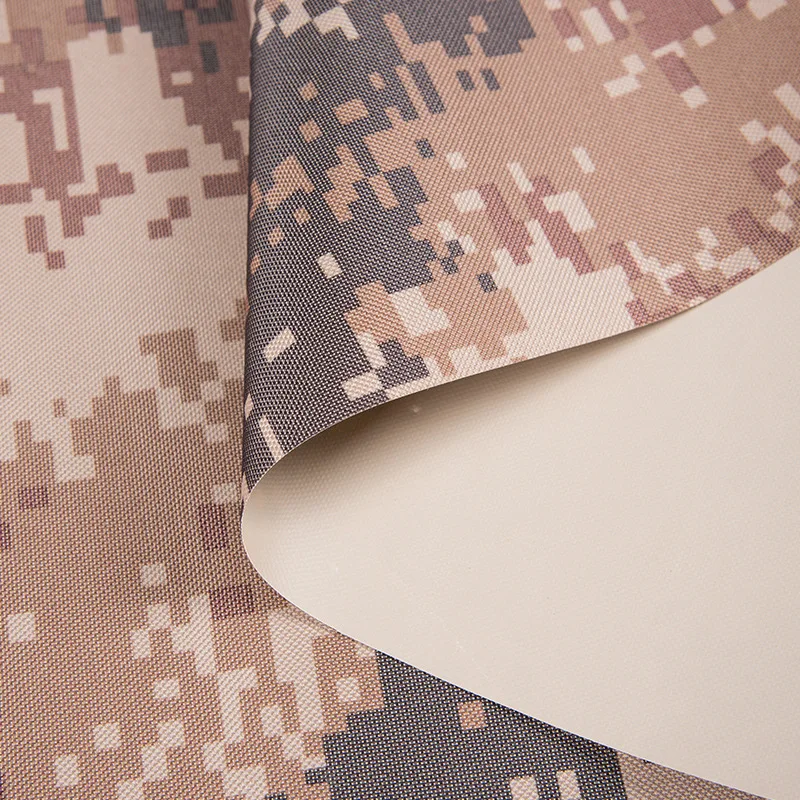 
600D PVC Coated 350gsm Printed Polyester Army Camouflage Ripstop Oxford Fabric For Tent Bag Backpack Luggage Tactical Vest Trap 