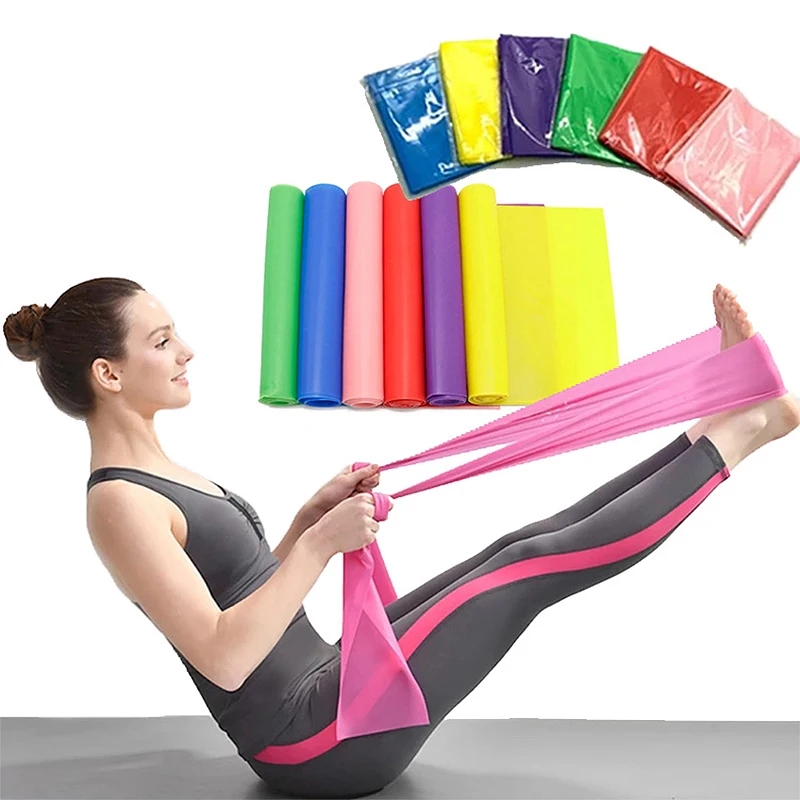 Home Training Exercise Equipment TPE Elastic Yoga Resistance Bands Small Mini Yoga Pilates Ball Magic Circle Yoga Pilates Ring