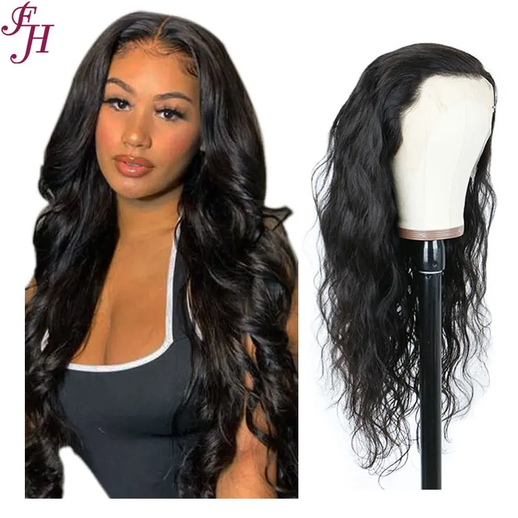 FH Ready To Ship Body Wave Lace Front Wig 30 Inch Human Hair Pre Plucked 13x4 HD Lace Frontal Wigs With Baby Hair