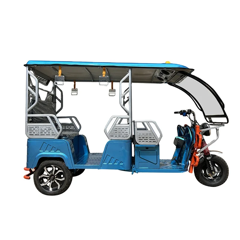 New Simple three-wheeled passenger car truck travel electric sightseeing tricycle Motorized Tricycles with awning electric car