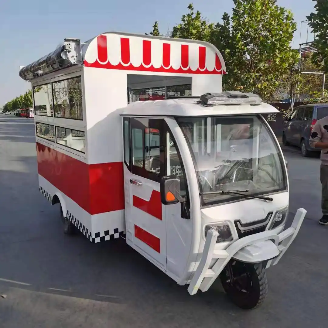 A Mobile Snack Cart For Making BBQ, Burgers, Hot Dogs Electric Food Truck With Full Kitchen For Sale