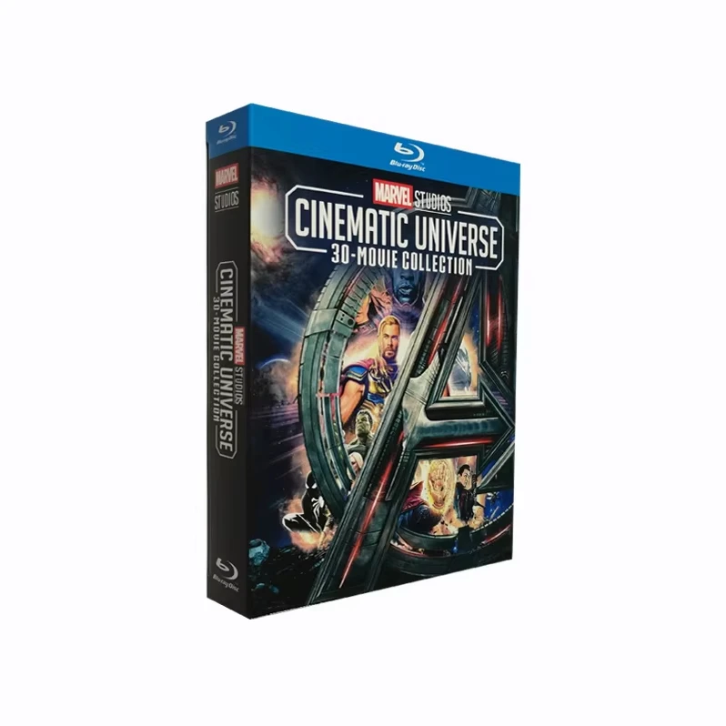 Marvel Studios, кинематографическая Вселенная, коллекция фильмов 30, 10 дисков, новый выпуск, оптовая продажа, dvd blu ray, Заводская Бесплатная доставка
