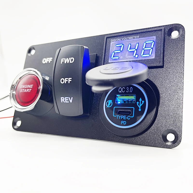 12V/24V 3-Socket 120W DC Power Car Splitter with Switch Cigarette Lighter Socket 3 Way Plug /socket female Plug Socket