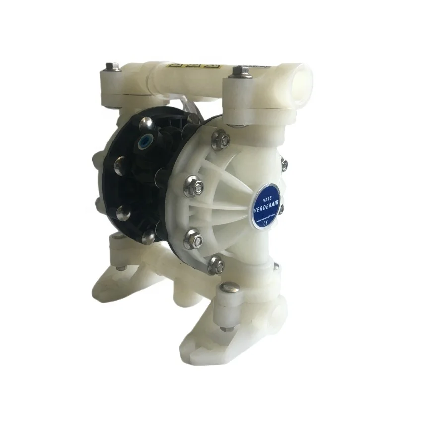 Verder VA15PPPPTFTF 1/2' PP Pneumatic Diaphragm AODD Pump for small transfer/drum emptying/ basic dosing pump