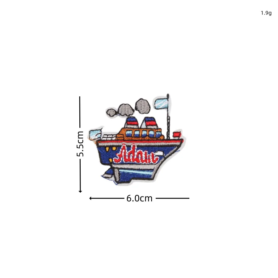 Cute Car Truck Train Bus Embroidery Patch for Kids Clothes Hat Decoration