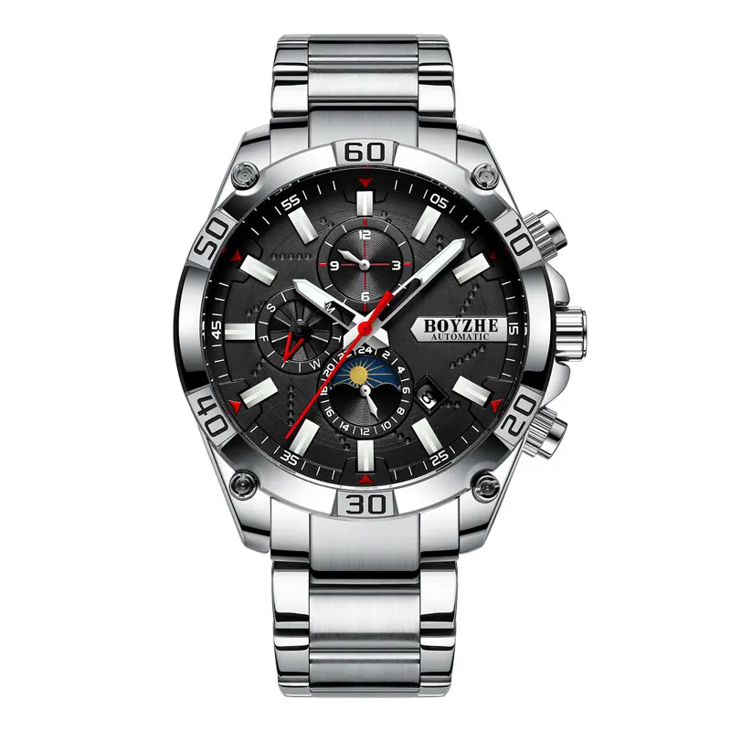 High quality WL031 Watch Stainless Steel Men Skeleton Watch With OEM Wholesale Automatic Watch