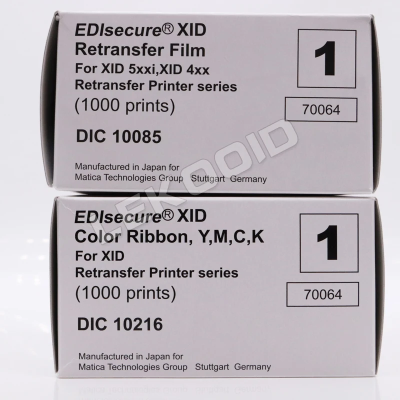 Пленка переводная EDIsecure DIC10085 и лента YMCK DIC10216 для принтера