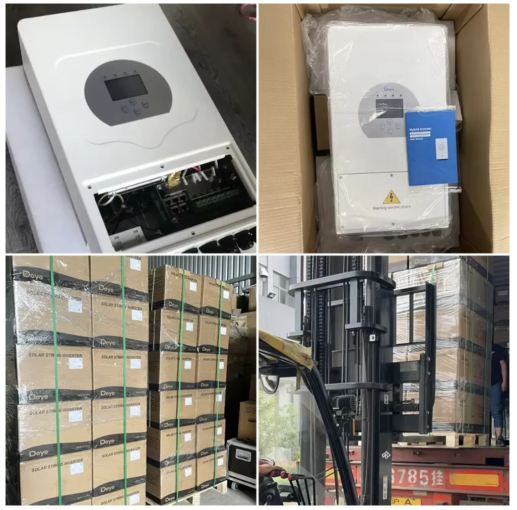 Deye солнечный инвертор 10 кВт 12 8 3-фазный SUN-12K-SG04LP3-EU Гибридный ЕС склад с Mppt солнечными контроллерами
