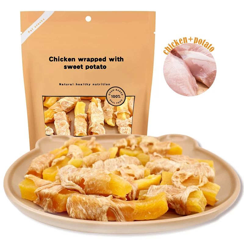 Pet Snacks Chicken Freeze Dried Meat Healthy Cat Pet Food 5g Opp Bag Customized Jungle Calling Dog Food High Protein Low Fat