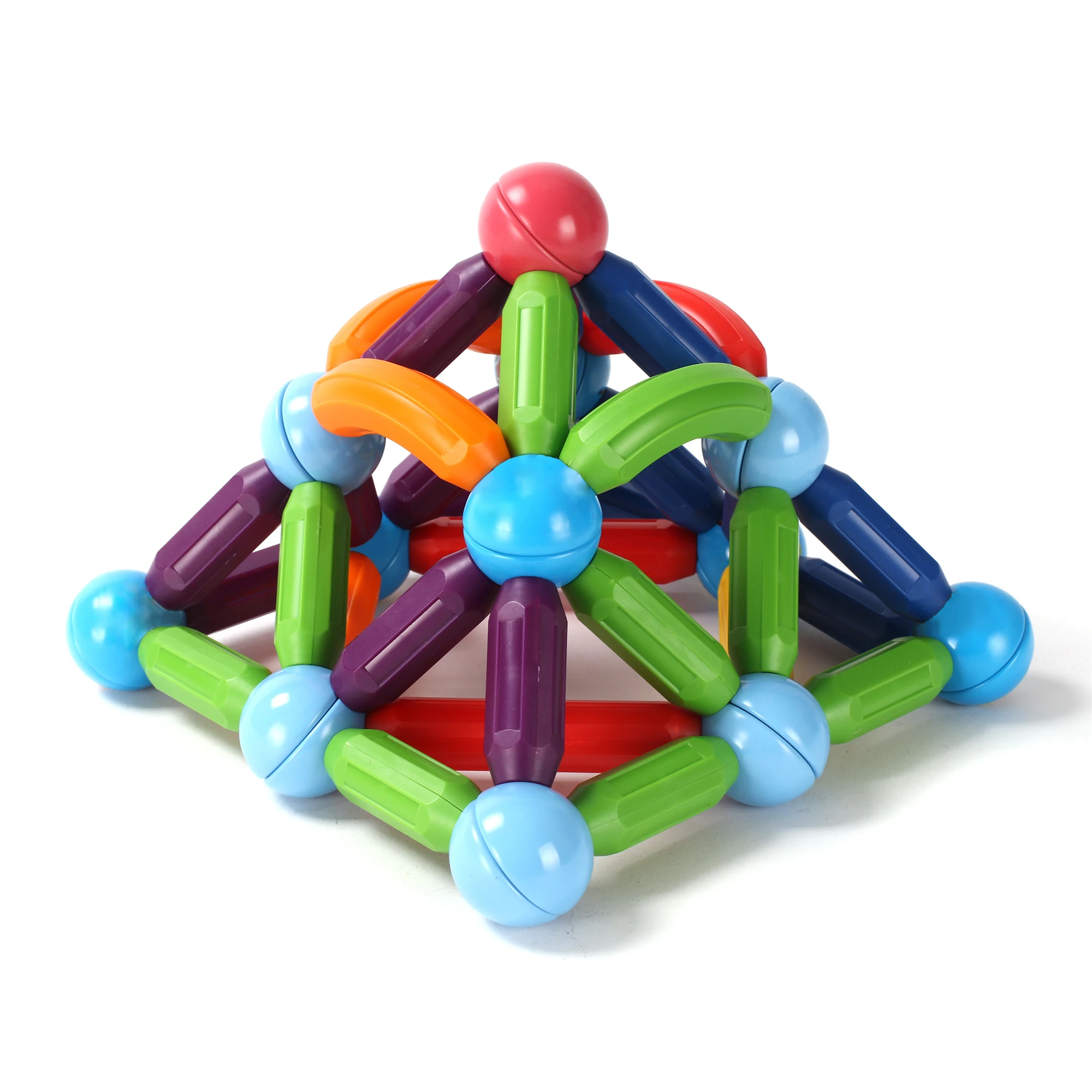 DIY Magnetic Construction Stick Toys Early Learning Magnetic Rod And Balls Building Blocks Toy For Children