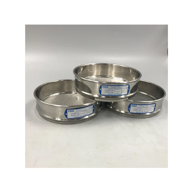 Opening size 2.8mm Stainless steel sieve Dia. 200mm 8inch Soil Cement Aggregate Sand Test Brass Testing Sieve