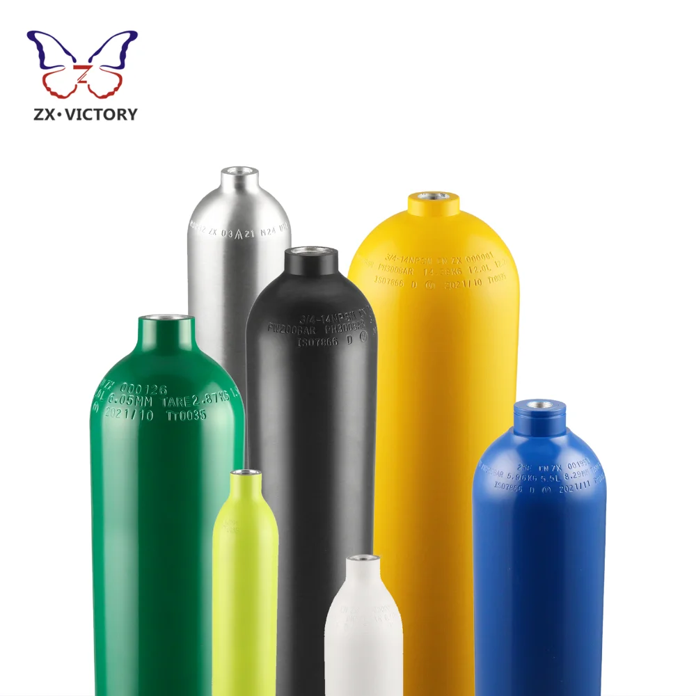 0.5-12L liter aluminum mini scuba tank lung diving tank air tank