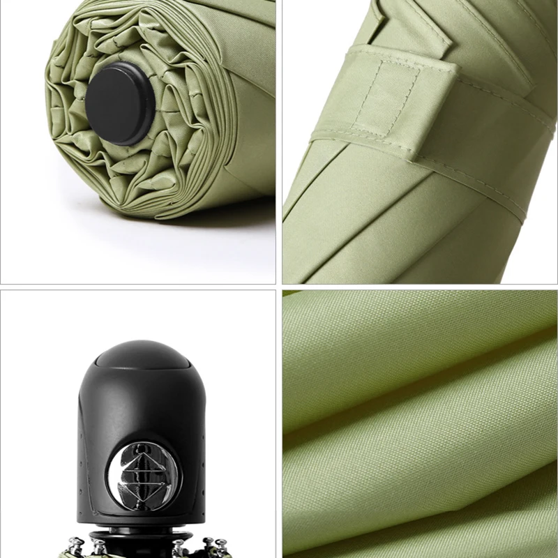 customized wholesale top grade windproof travel rain Automatic Open and close Sun black coat auto Mini 5 Folding Umbrella