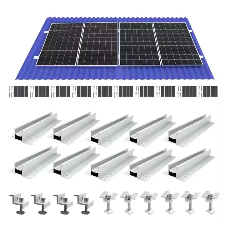Aluminum mini rail for roof solar panel mounting system
