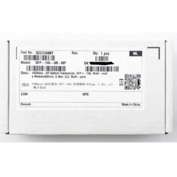 Оригинальный SFP-10G-SR-MP HW 02313AMY 10GE SFP + 850nm 0,3 км оптический модуль