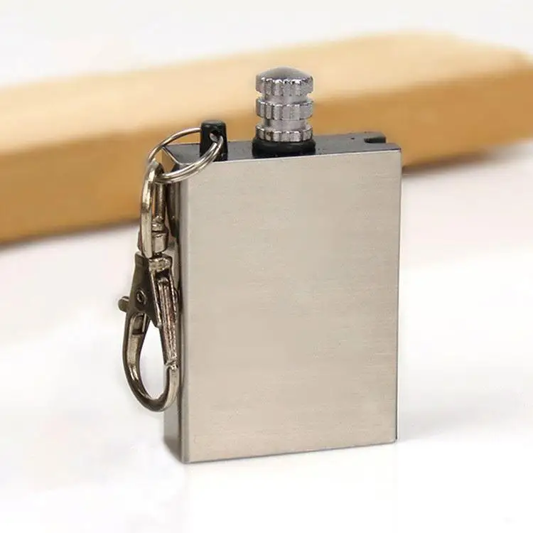 Hot Sales Portable Thousands of times Matches Key Chain Outdoor Survival Tool Flint Fire Permanent Match Keychain