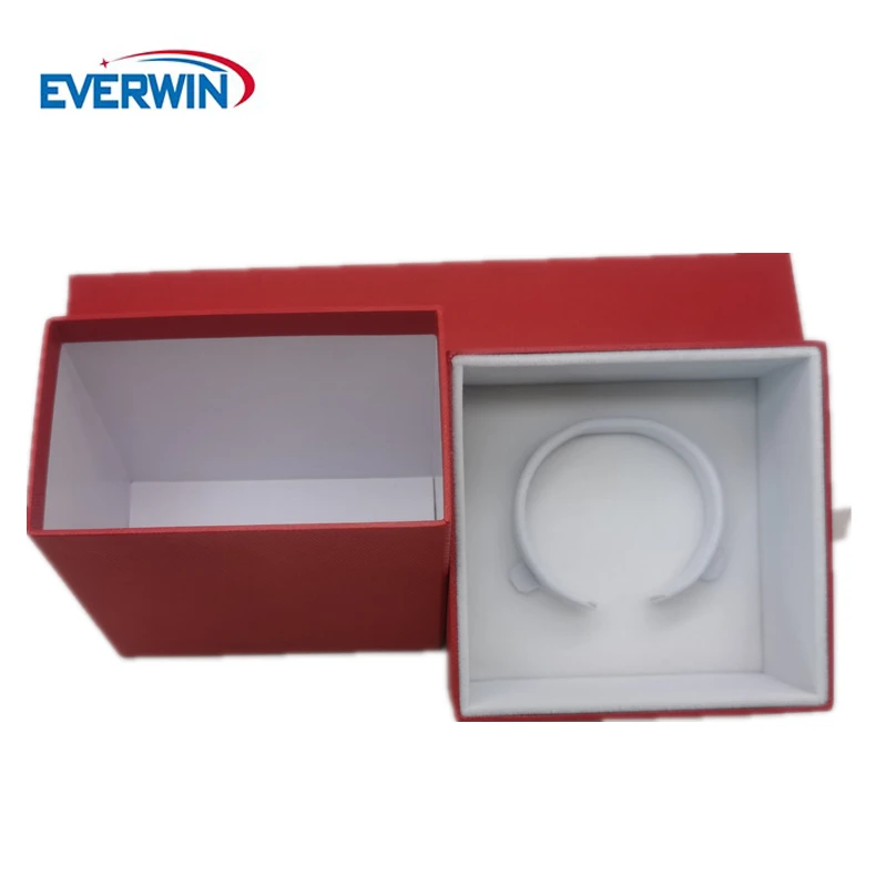 Luxury High-end  Handmade Customized Logo Drawer Cardboard Paper Light Red Jewelry Gift  Box