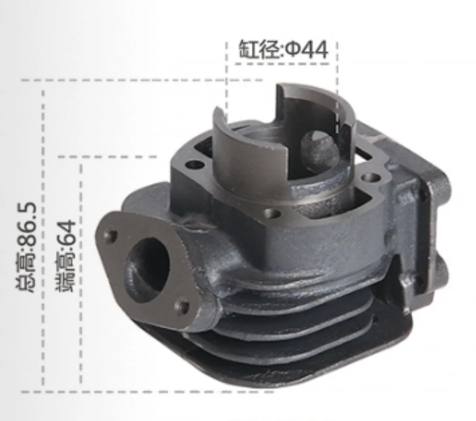 BWS65 engine Cylinder Liner heads head assy scooter machice Header Part 44mm motorcycle cylinder block