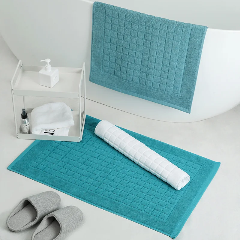 5 Star Hotel Cotton Bath Mat Non-slip Hotel Bathroom Bath Floor Mat