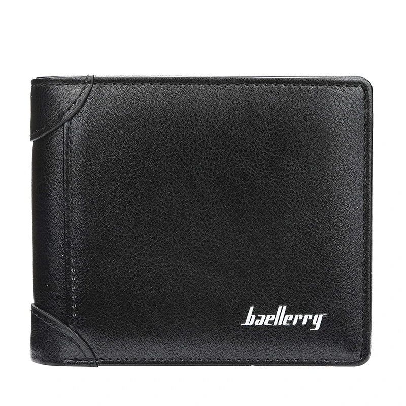 New Antique Male Vertical Coin Purse Leather Short Men Classic Wallet