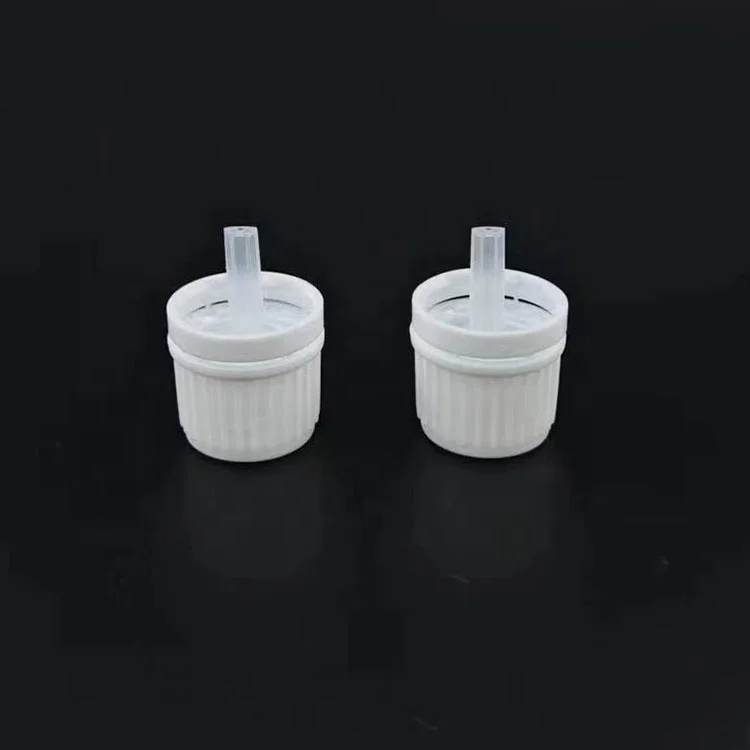 18mm screw pp caps white screw cover plastic bottle Lids cosmetic cap seal tamper evident pe cap for Essential oil bottle