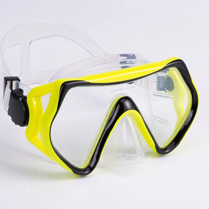New Style Full Mask Tempered Glass Lens Silicone Underwater Scuba Diving Mask For Young Underwater Free diving