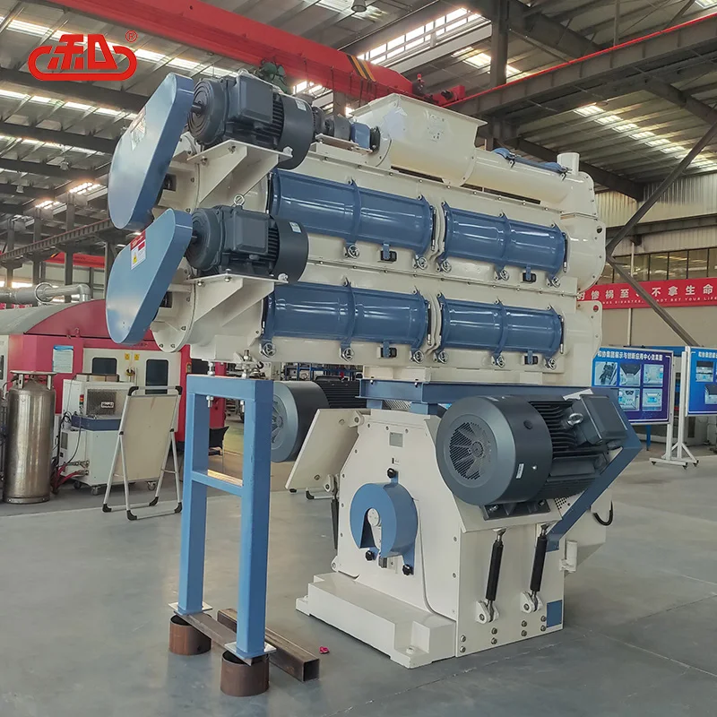 HXJX new design belt type 2-15 ton/hr animal feed mill ring die pellet machine price