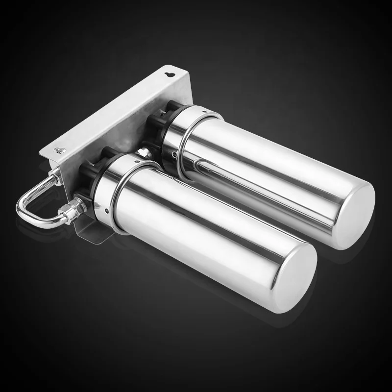 304 SUS 2 3 stages home water filter system UF membrane OEM service directly drinking stainless steel water filter