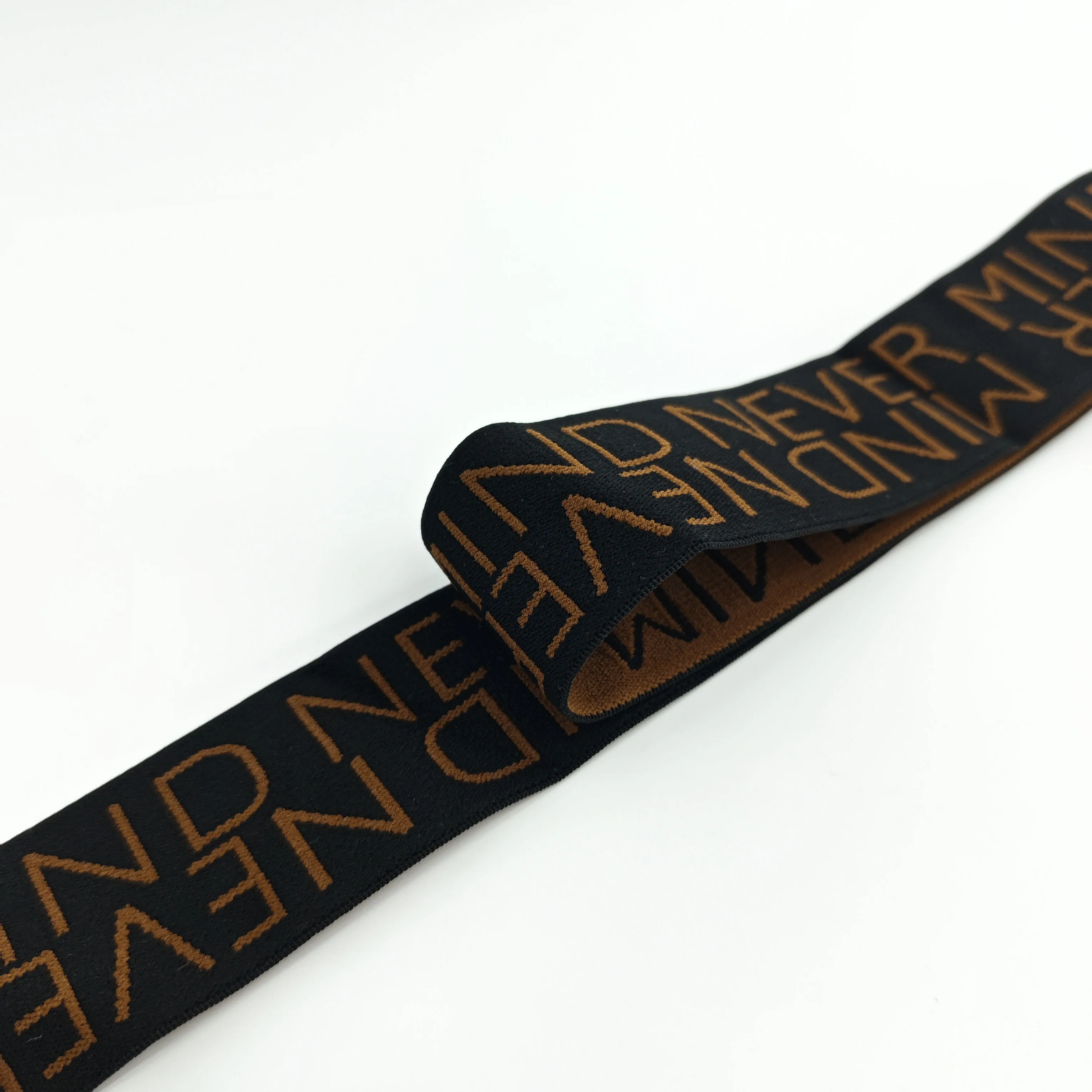 Free sample manufacturer custom slip woven micro low waist elastic embroidery band