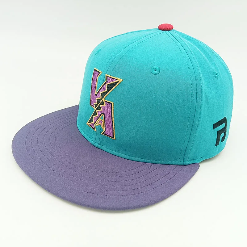 6-Panel Structured Classic Yupoong Snapback Hat Embroidered With Custom Logo Two-Tone Fitted Baseball Cap