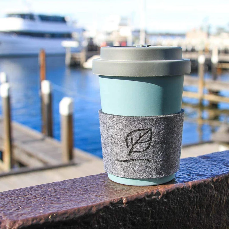 Lightweight Portable Coffee Cup Holder Travel cup Sleeve Heat Resistant felt coffee cup sleeve