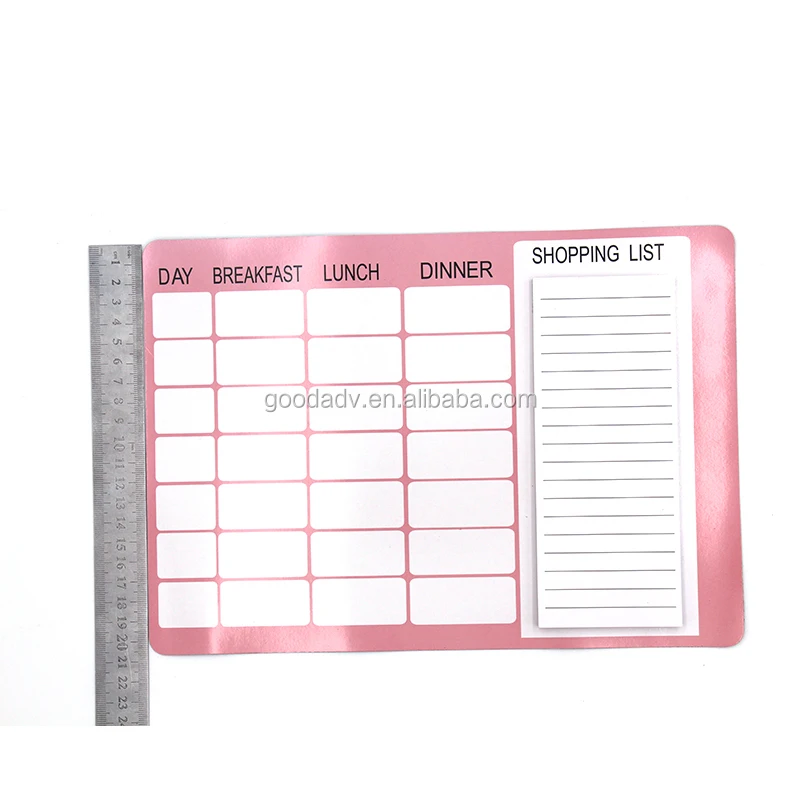 Custom Colorful Margine A5 Daily Writing Lined Tablets Memo Pad To Do List Notepad with Giant Magnet