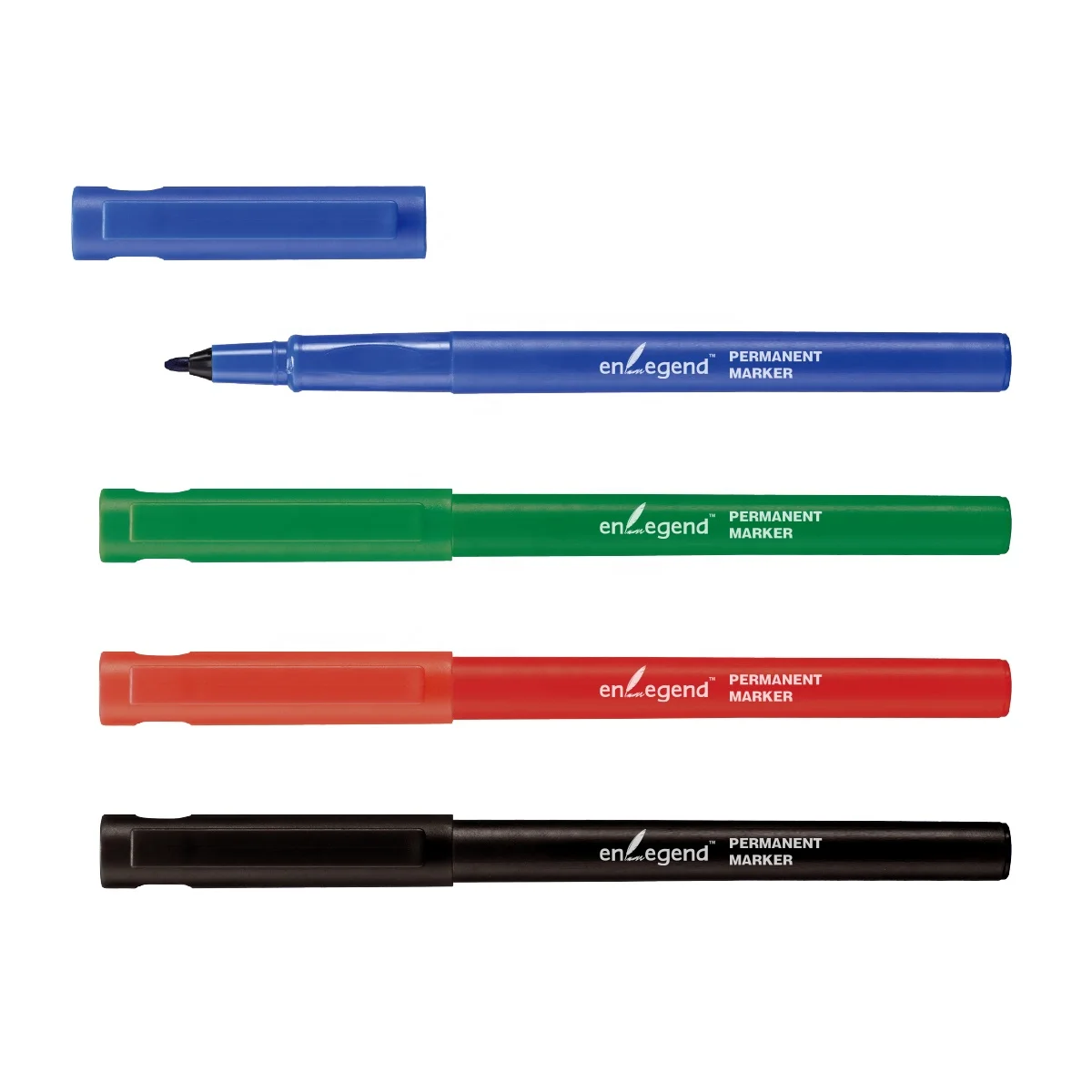 Customizable Handy-Sized Permanent Marker: Slim Barrel, Bright Multicolor for Office and School Use