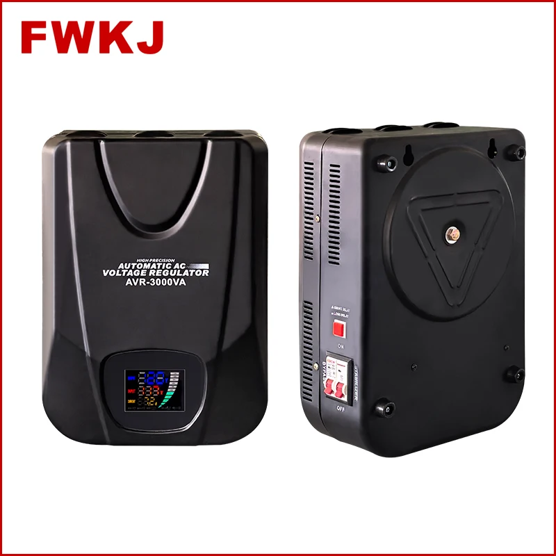 AVR 3000VA single phase Wall mounted ac auto stabilizer voltage regulator  for air conditioner and washing machine