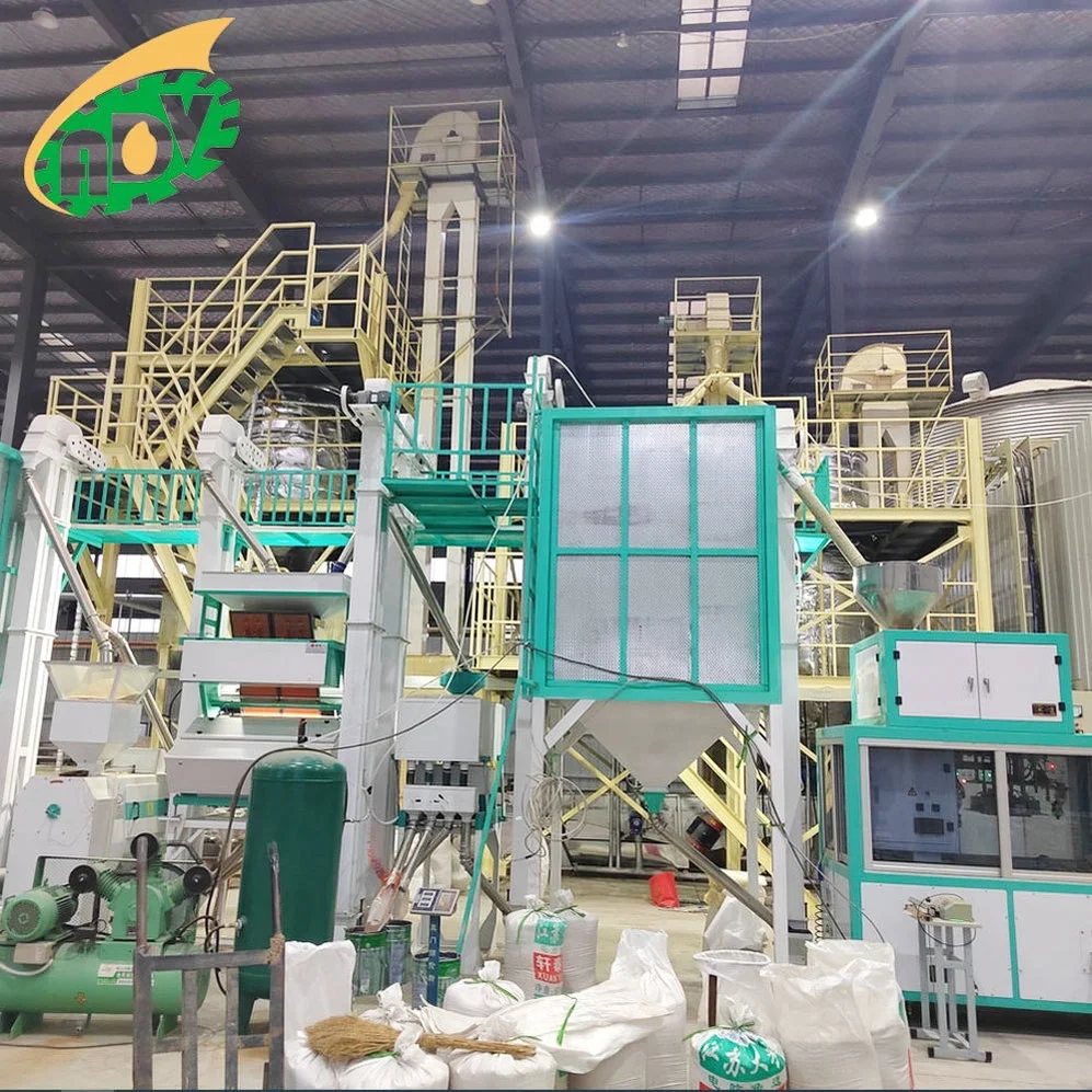 Professional Multifunction Complete Set Combined Rice Milling Machines Capacity 40T Per Day