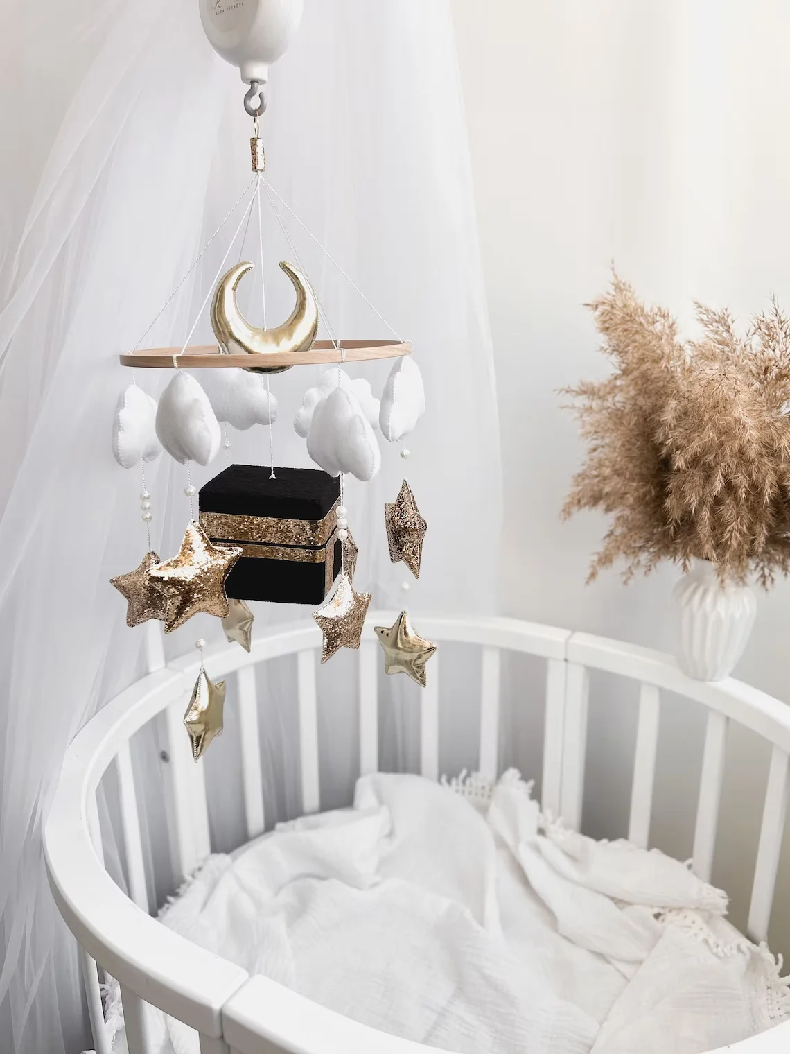 Hijab kaaba gift custom bedding hanging handmade soft felt toy islamic quran baby crib mobiles for girl boy room decor