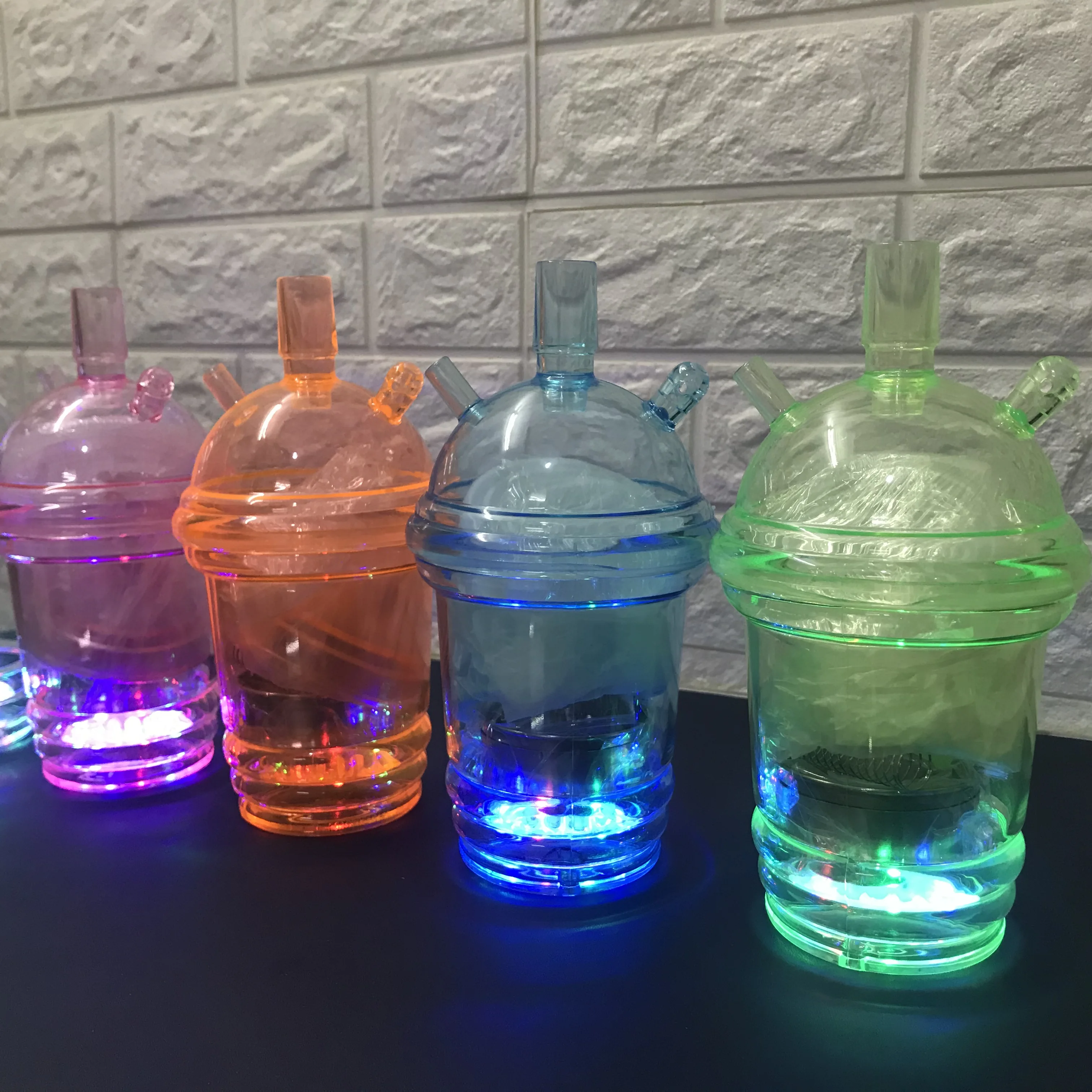 Acrylic Shisha Hookahs Wholesale LED Light Cup Hookah