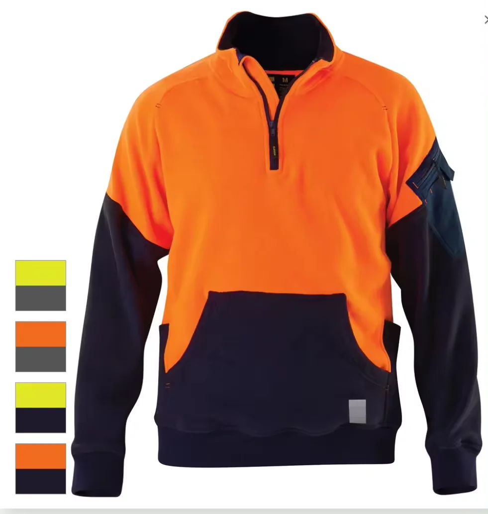 OEM custom wholesale long sleeve Flame Retardant fabric fr Sweatshirt