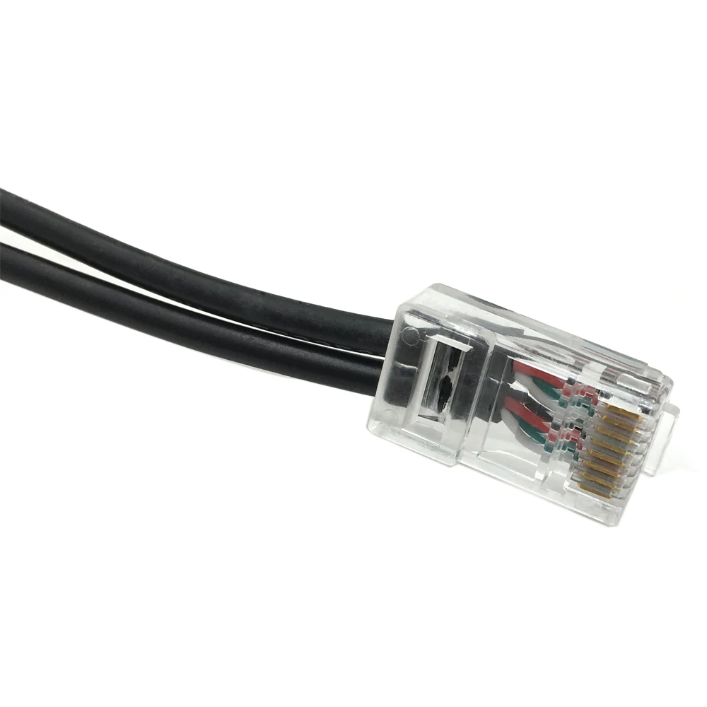 Аудиоадаптер со штекером RJ45 20 см и разъемом 3,5 мм, кабель Cat 5e Cat 6