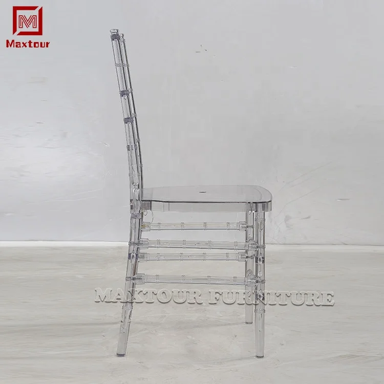 Maxtour Guaranteed chiavari transparent tiiffany dining acrylic resin chairs for restaurant and wedding hotel party events