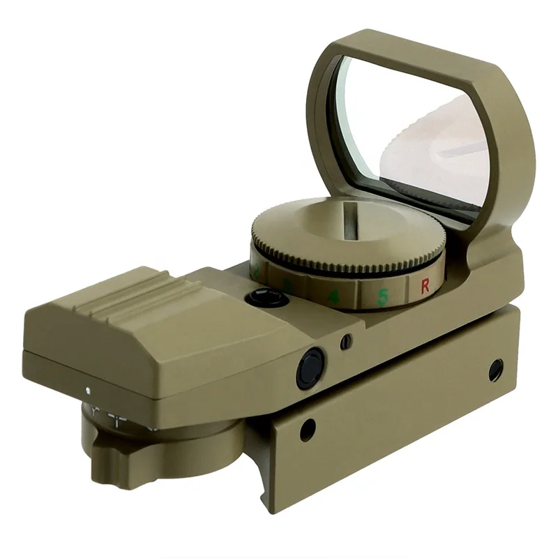 Mzj Optics 1X22X33mm Red Dot Sight Scope with 4 Reticle Red Green Dot Reflex Sight Tactical Laser Model for Hunting