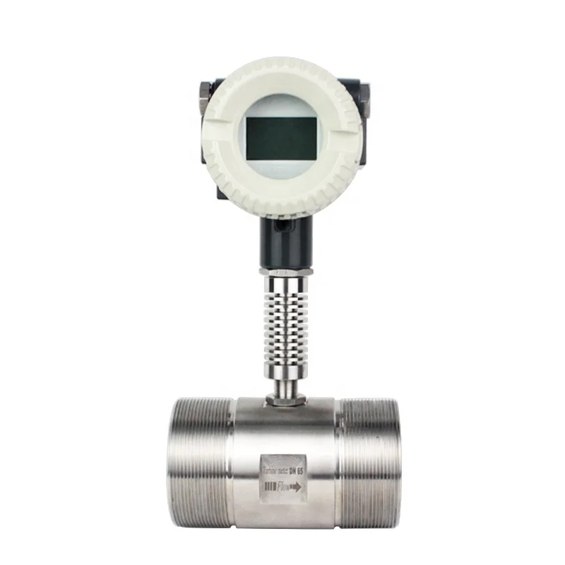 Screw turbine flow meter 4-20 flowmeter with high precision