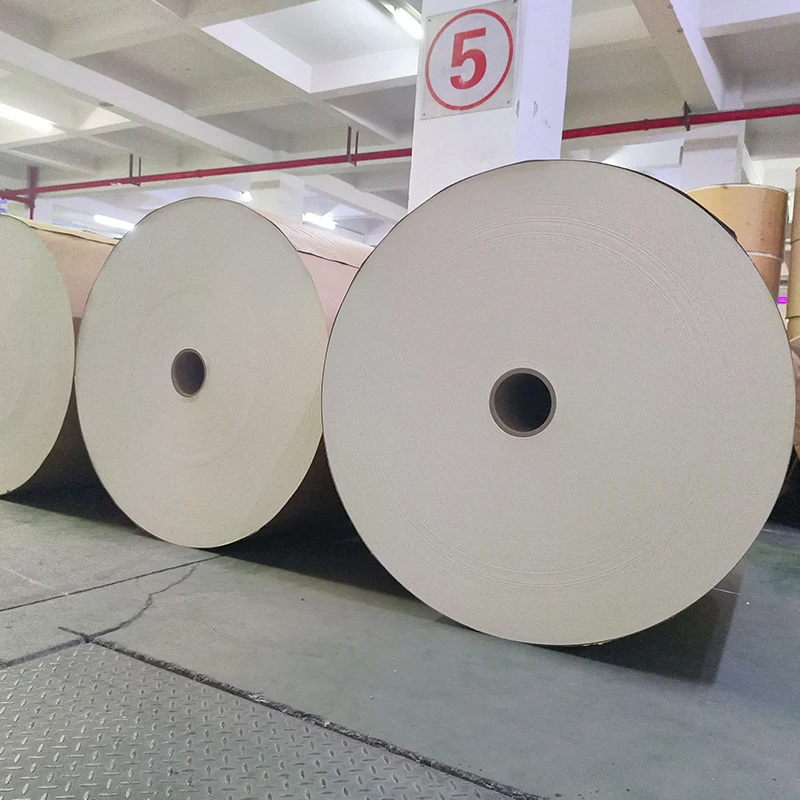 Custom high quality printed Rolling papers paper cup material pe coating waterproof 300gsm brown craft paper Roll