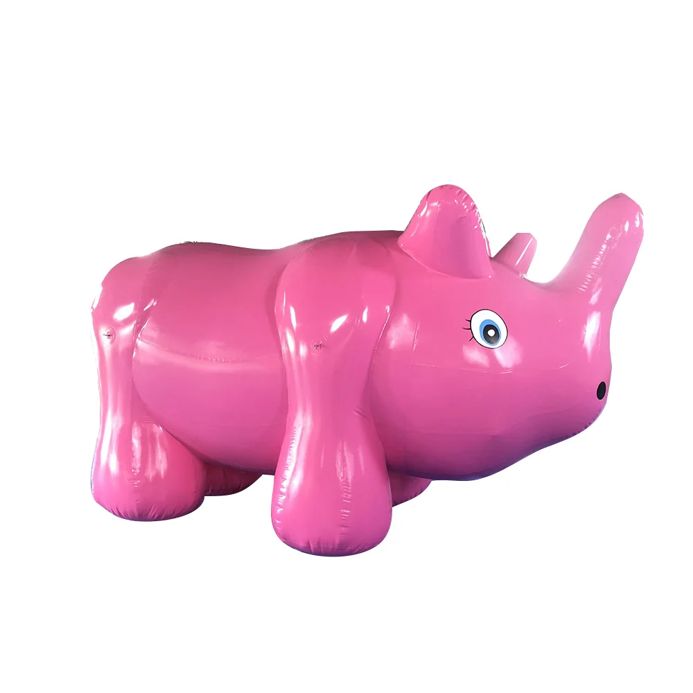 
2019 airtight oxford cloth inflatable animal model giant inflatable pink pig with cheap price 