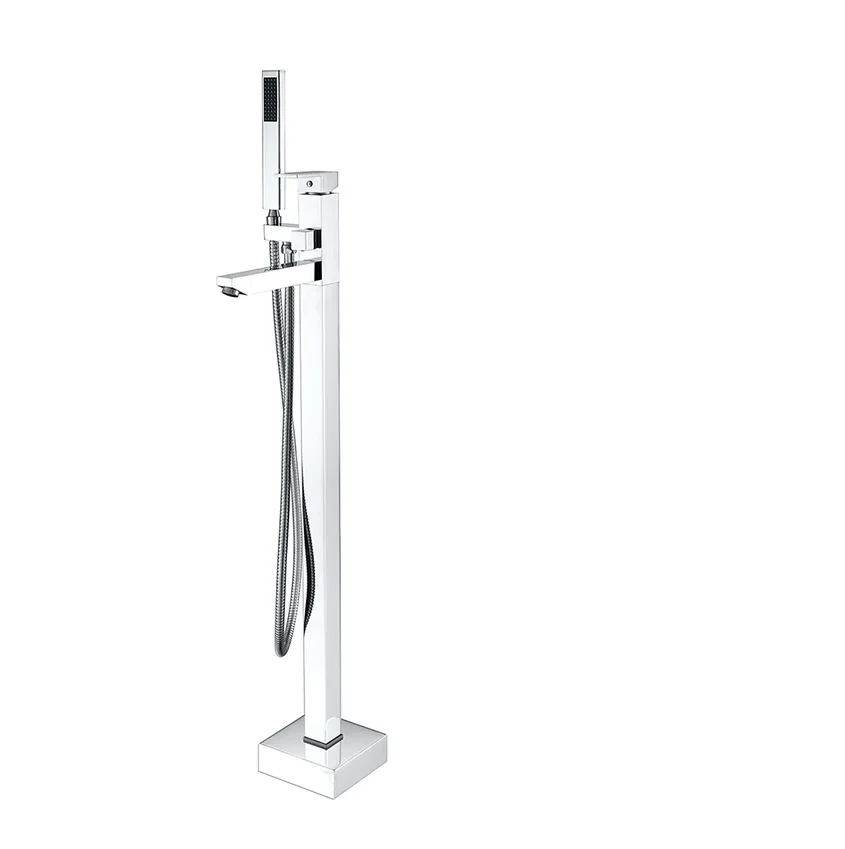 Free standing bath faucet