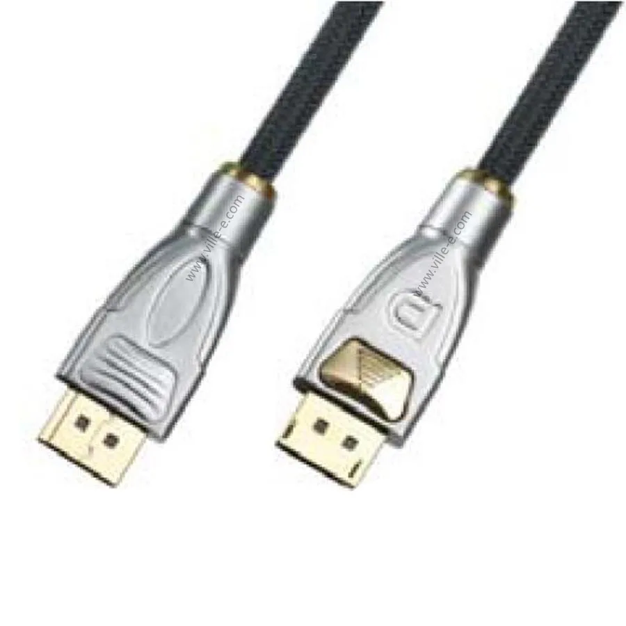 
DP003 Display Port Connector DisplayPort Cables Gold Plated RoHS Copper HDTV PE Bag DP Cable 1.2 