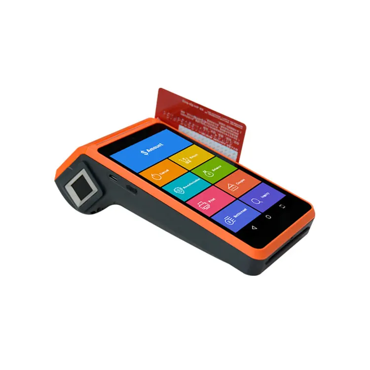 
5.5 Inch Touch Screen Portable Android Pos Terminal With Nfc integrating scanning code payment 