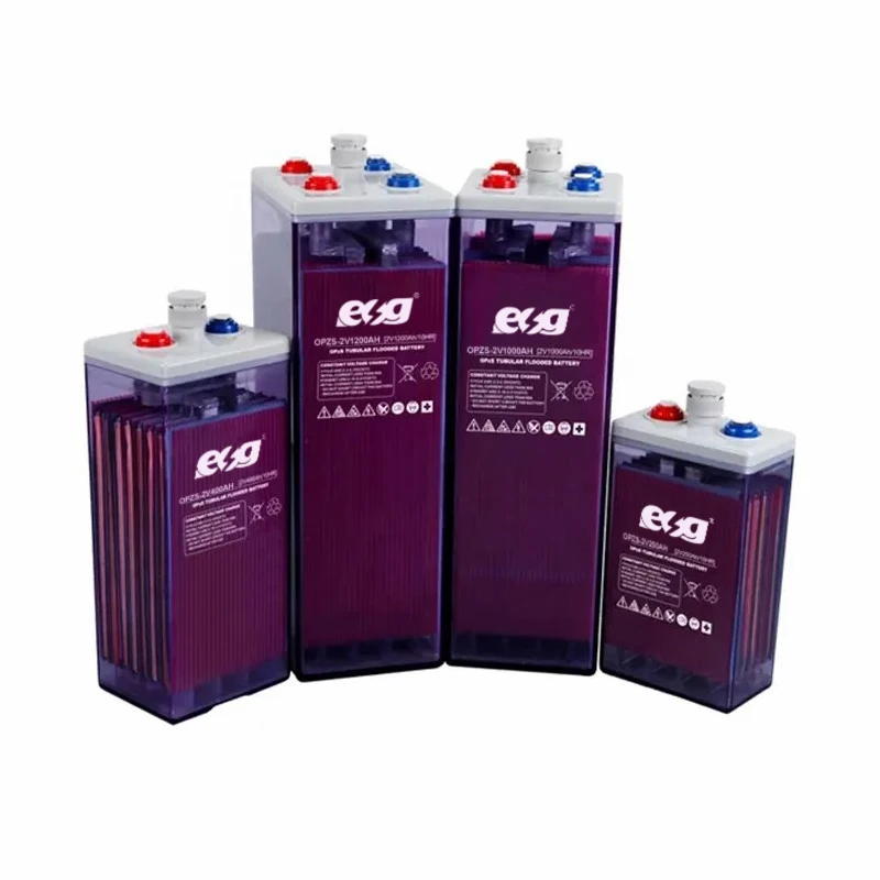 ESG 2 Volt Opzs Gel Solar Battery 2V 300Ah 600Ah 800Ah 1000Ah Long Life Solar Lead-Acid Batteries