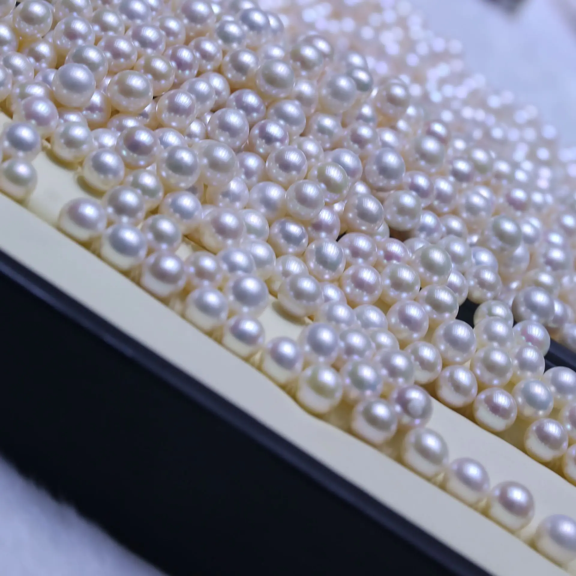 2-11mm White freshwater pearl perfect round shaped Half hole A A A A + Loose Natural Pearls  for DIY jewelry