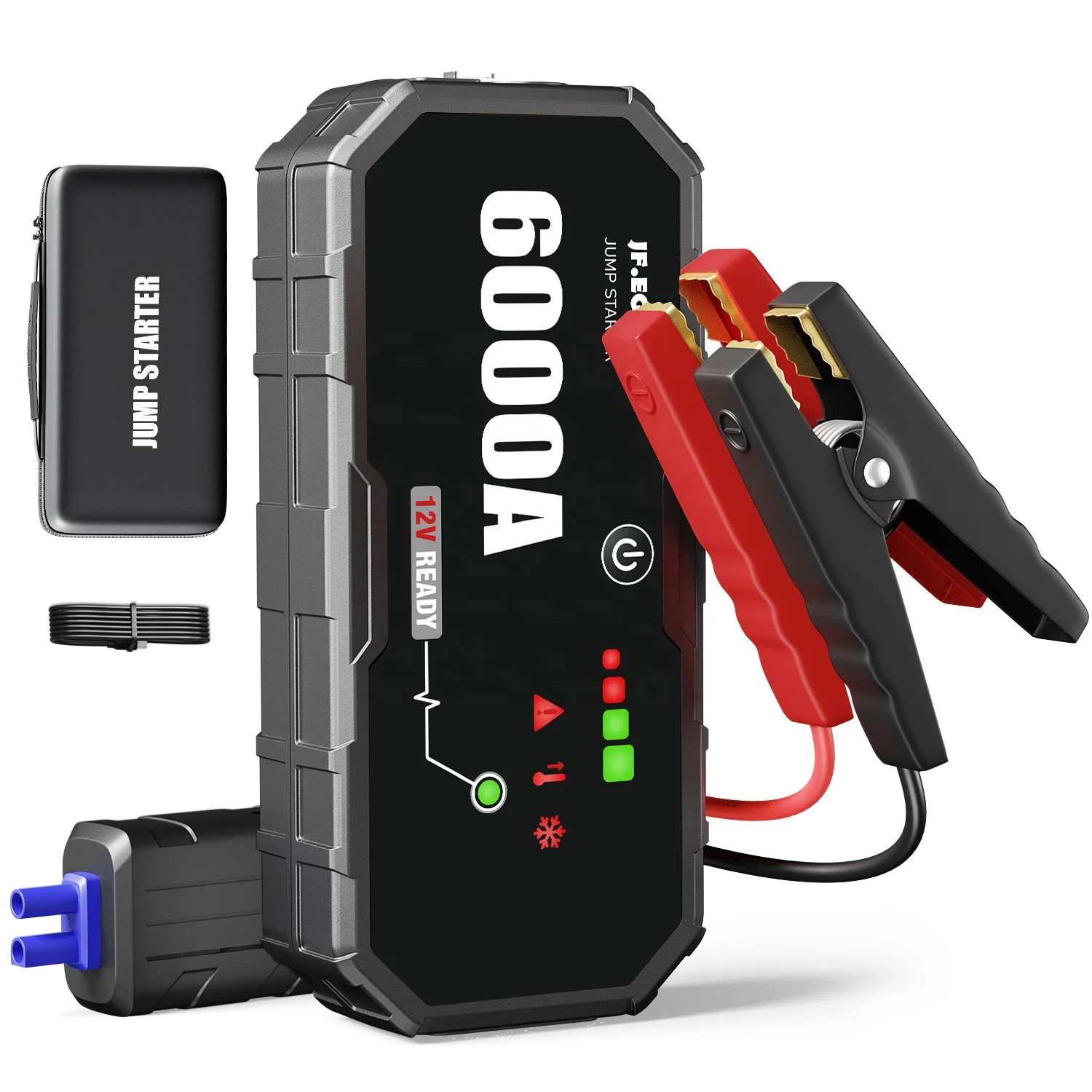 Factory price 12V battery booster emergency USB LED light kit power bank portable car jump starter